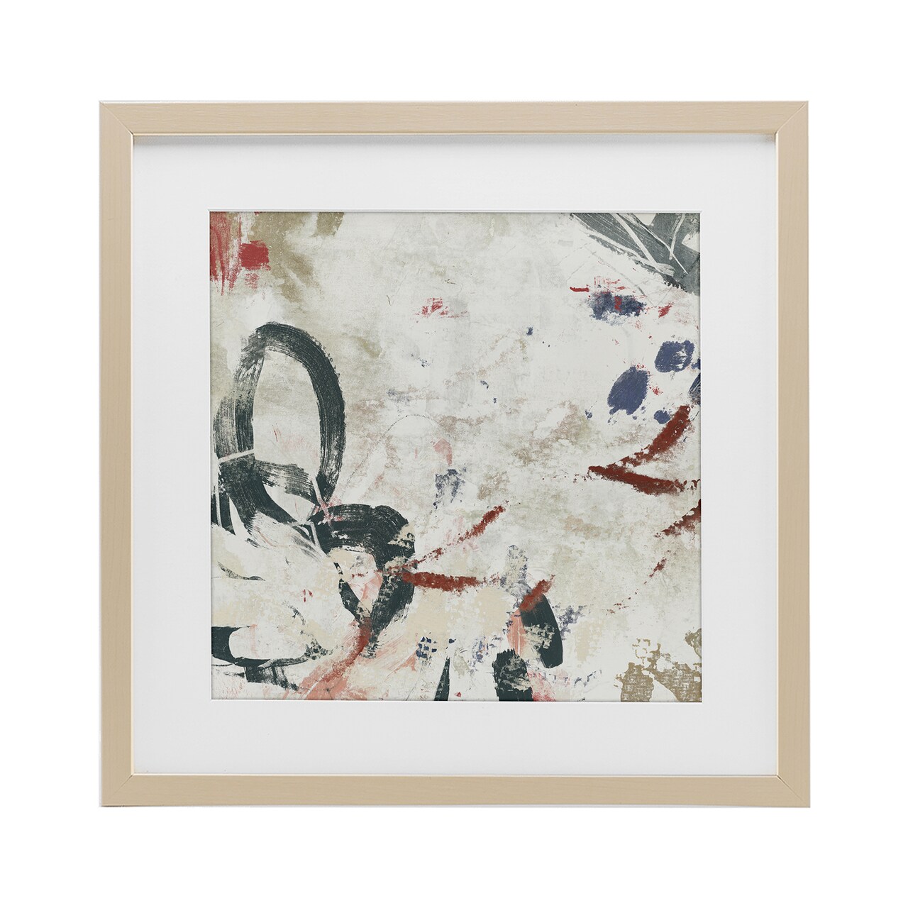 Stupell Industries Neutral Washi Abstract Framed Print Under Glass, design by June Erica Vess